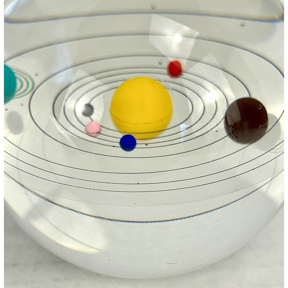 Crystal Solar System Ball 3D Glass Galaxy Mini Universe Astronomy Planets Gift - Picture 4 of 9